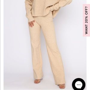White Fox Boutique Need Attention Beige Pants